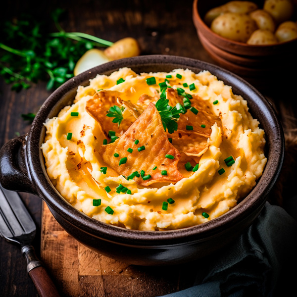 Potetpuré med kyllingkraft