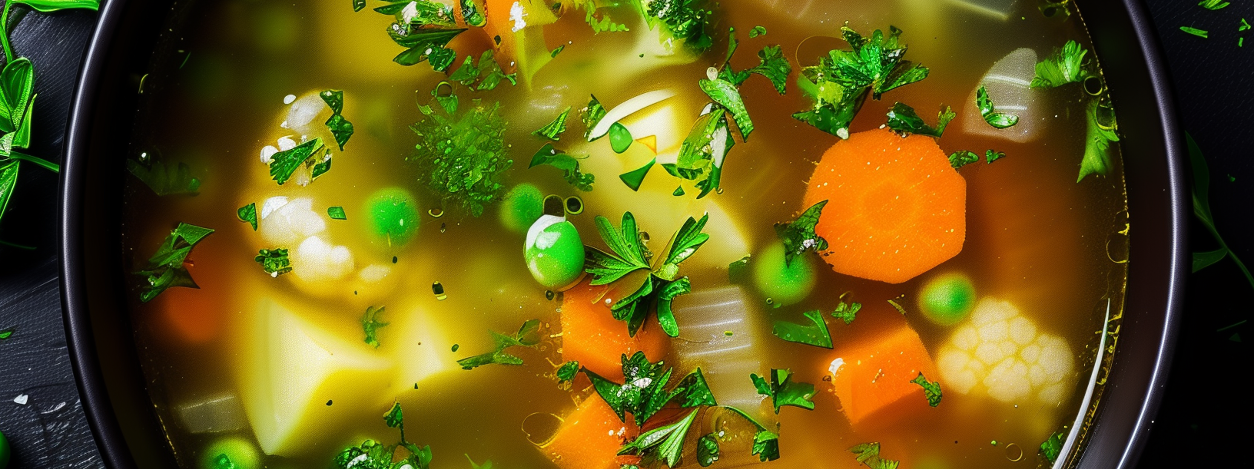 Grønnsaksuppe med vår supersunne grønnsakskraft