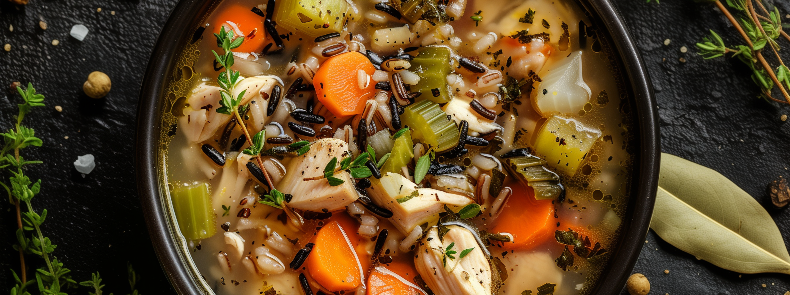 Kylling og Villris suppe med kyllingkraft
