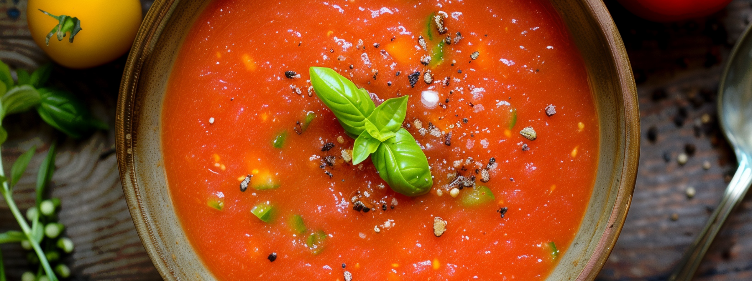 Gazpacho med Kyllingkraft