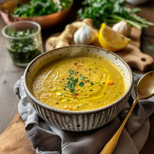 Kremet Kung Flu suppe med kyllingkraft