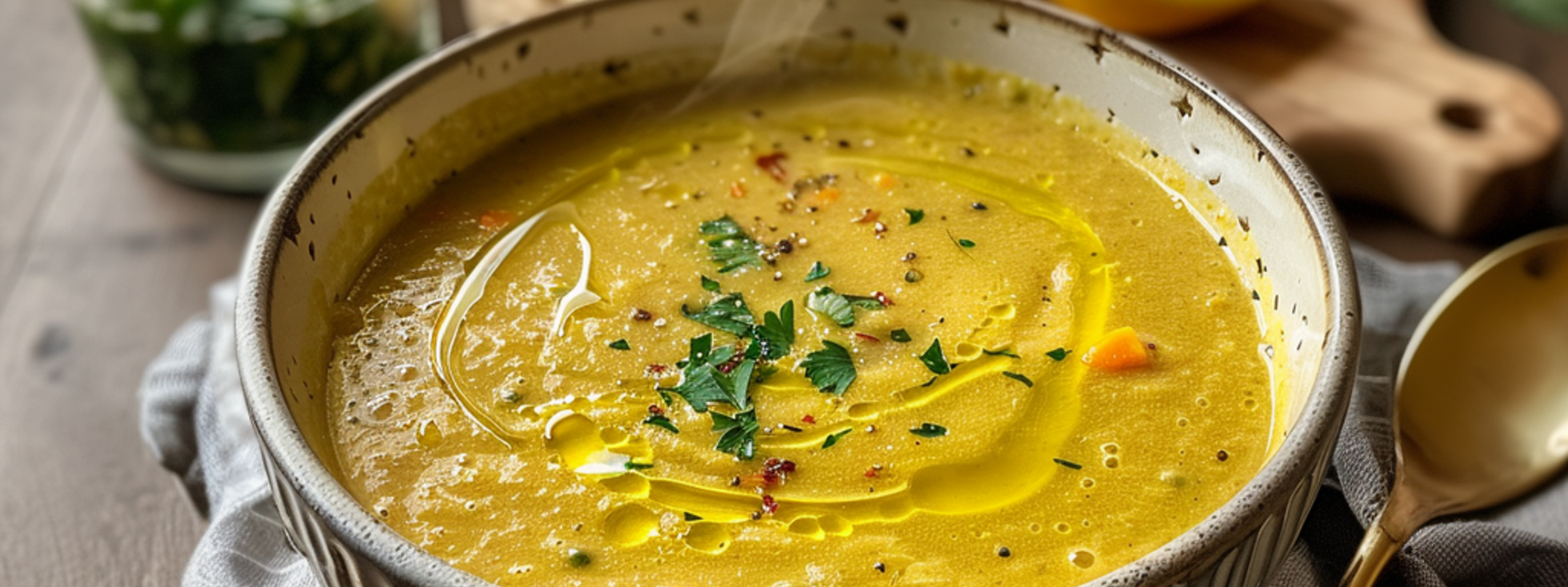 Kremet Kung Flu suppe med kyllingkraft