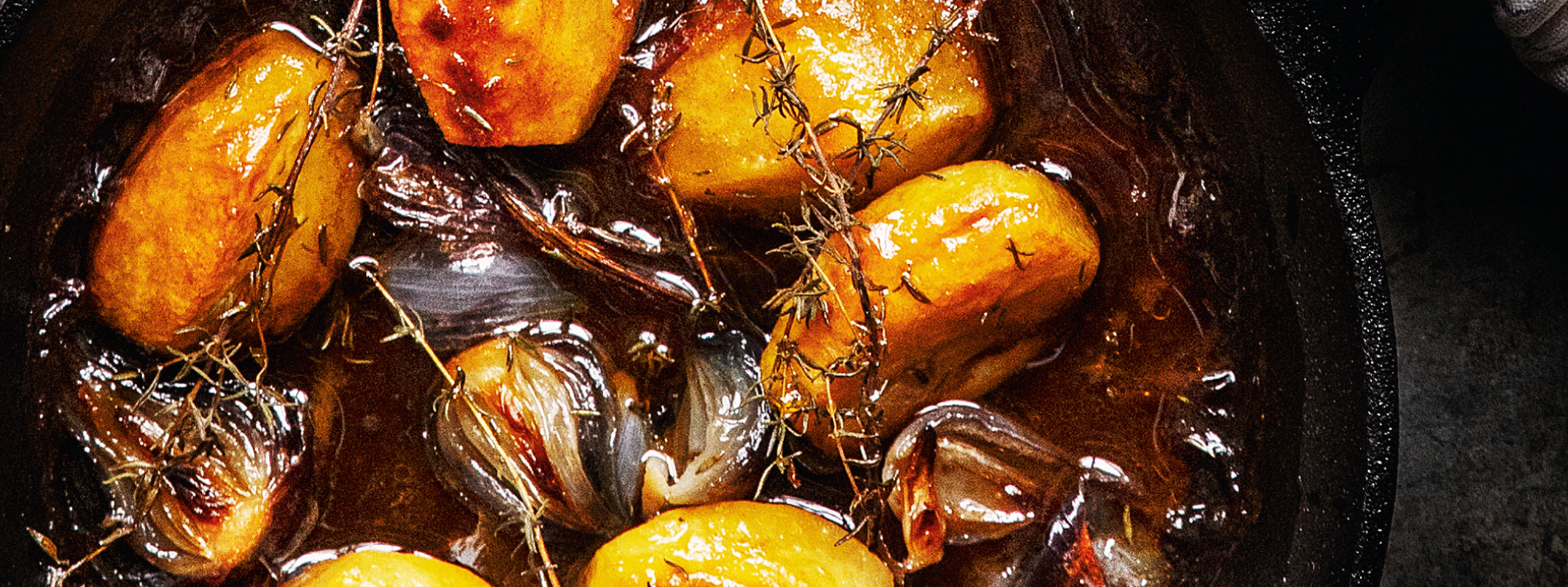 Pommes de Terre Rustiques med oksekraft