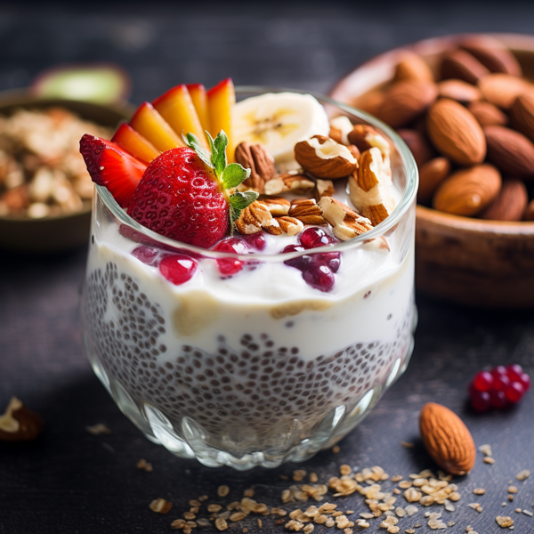 Chiapudding med kyllingkraft